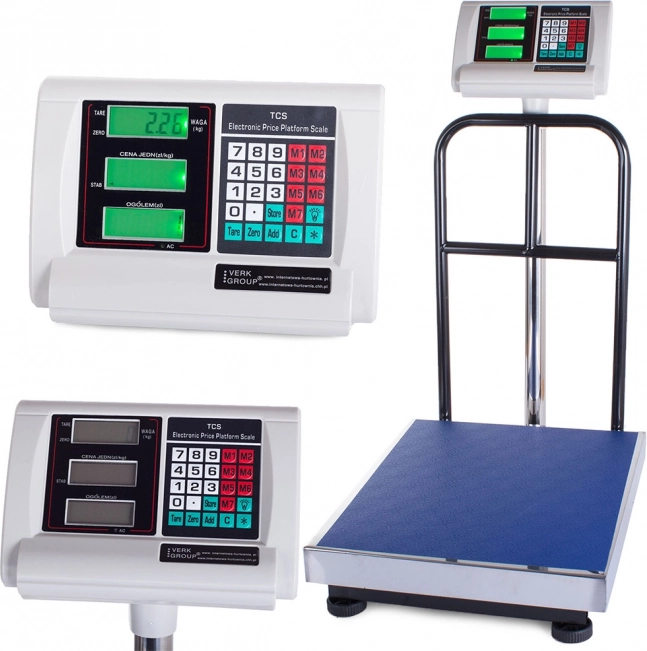 Platformowa waga podłogowa 300 kg, platforma 50 × 40 cm, dokładność 50 g