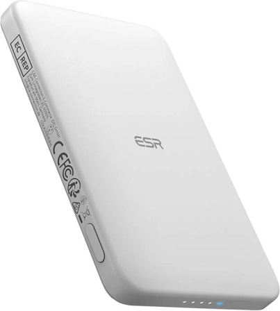 Magnetyczny powerbank ESR Qi2 MagSlim 5000 mAh biały