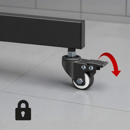 Mobilność i pewność dzięki kółkom z hamulcem