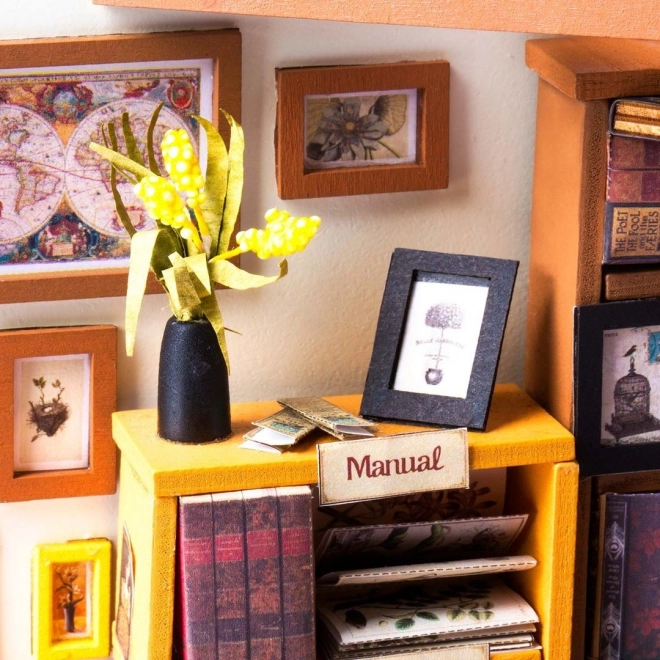 Samova czytelnia - Biblioteczka DIY Miniaturowy domek dla lalek