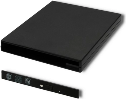 Zewnętrzna kieszeń USB 2.0 na napęd optyczny CD/DVD SATA 9,5 mm