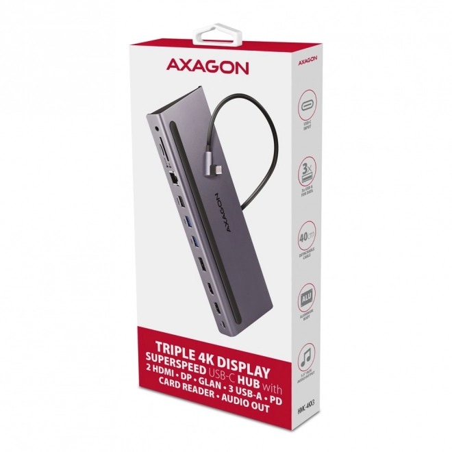 Wieloportowy hub USB-C 11w1 5Gbps