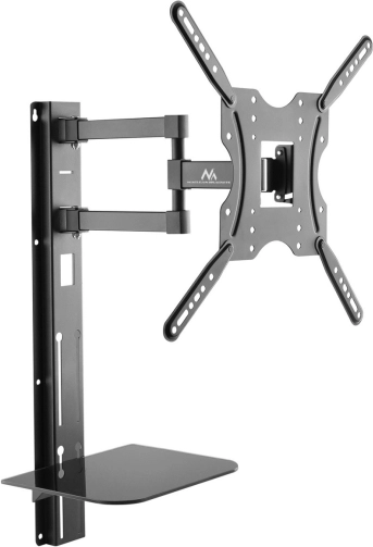 Ścienny uchwyt do TV 32–55" z półką, VESA 400×400, 30 kg – MACLEAN