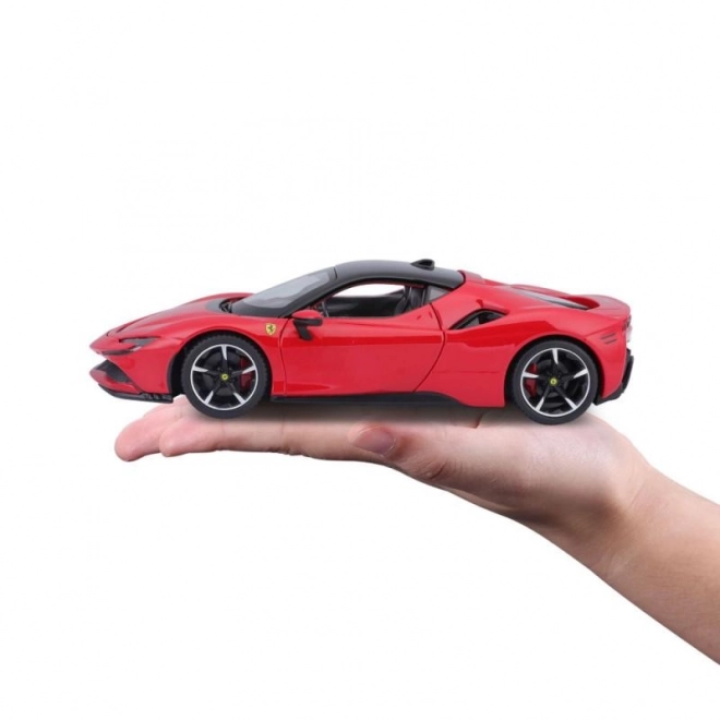 Bburago 1:24 Ferrari Top SF90 Stradale Czerwony