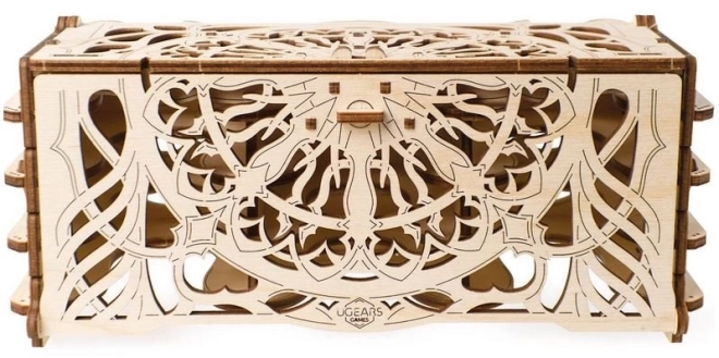 Kaseta na karty kolekcjonerskie Ugears 3D drewniane mechaniczne puzzle