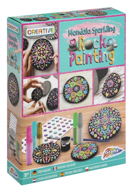 Grafix Malowanie na Kamienie - Mandala Błyszcząca