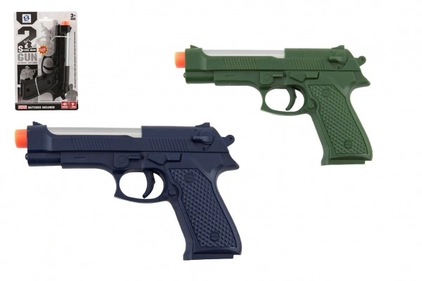 Pistolet z efektami dźwiękowymi i świetlnymi 17 cm