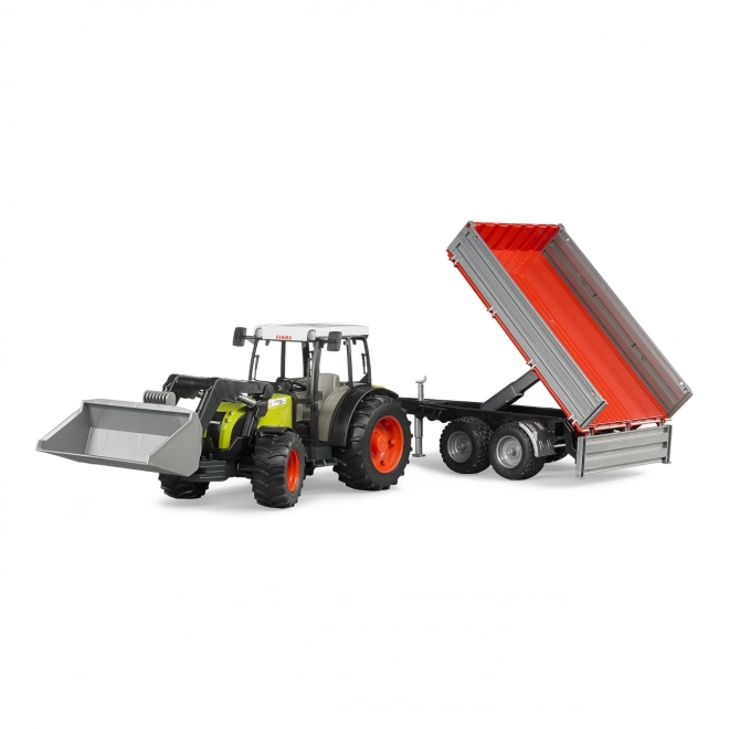 Bruder Traktor CLAAS Nectis 267F z ładowaczem i przyczepą
