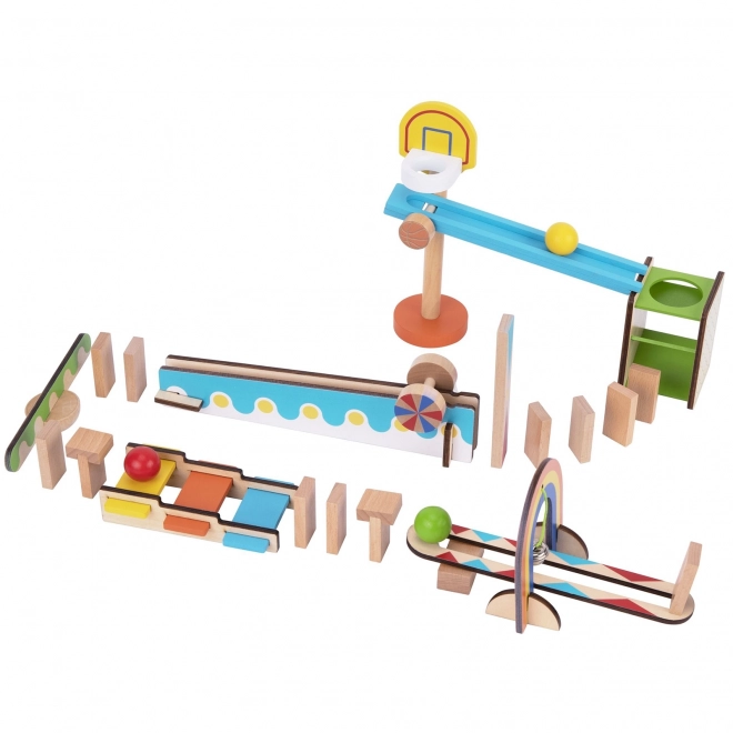 Drewniane klocki domino / domino puzzle Tooky Toy
