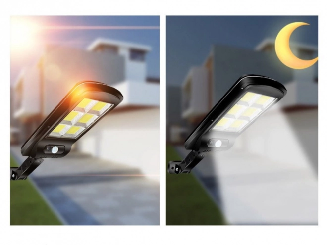 Lampa solarna z czujnikiem ruchu i zmianą światła