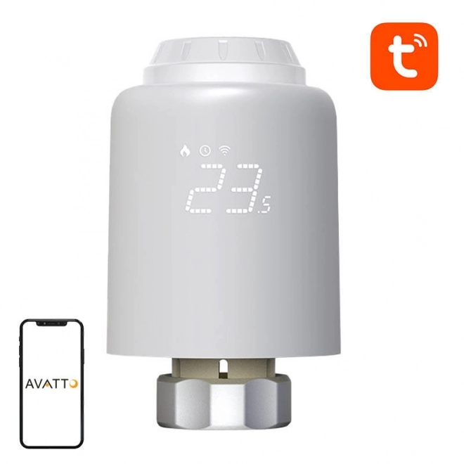 Inteligentny termostatyczny zawór grzejnikowy Avatto Zigbee 3.0 TUYA