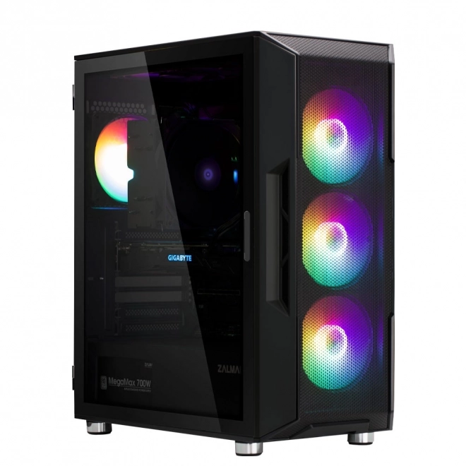Obudowa komputerowa I3 Neo ATX Mid Tower RGB, czarna