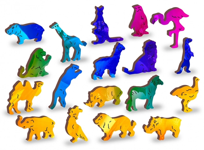 Drewniane puzzle Ptasie królestwo