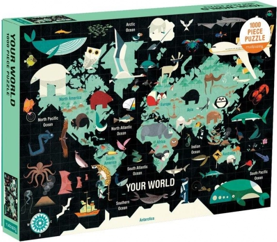 Mudpuppy puzzle Twój świat 1000 elementów