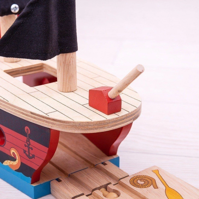 Piracka galera Bigjigs Rail