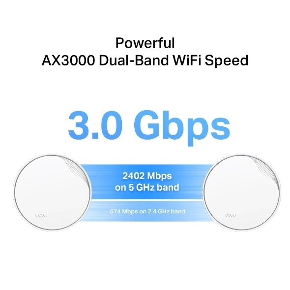 Wi-Fi system TP-Link Deco X50-PoE (3-pak) AX3000