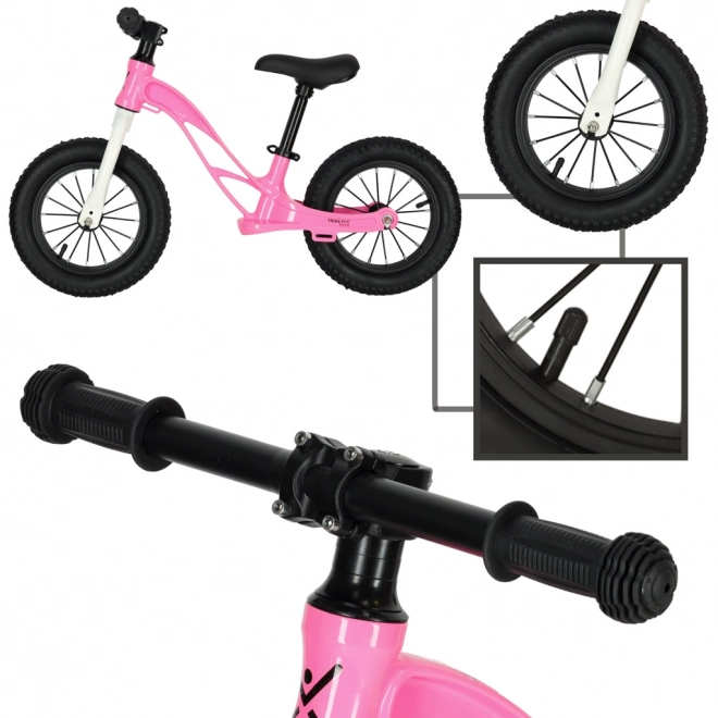Różowy rowerek biegowy Trike Fix Active