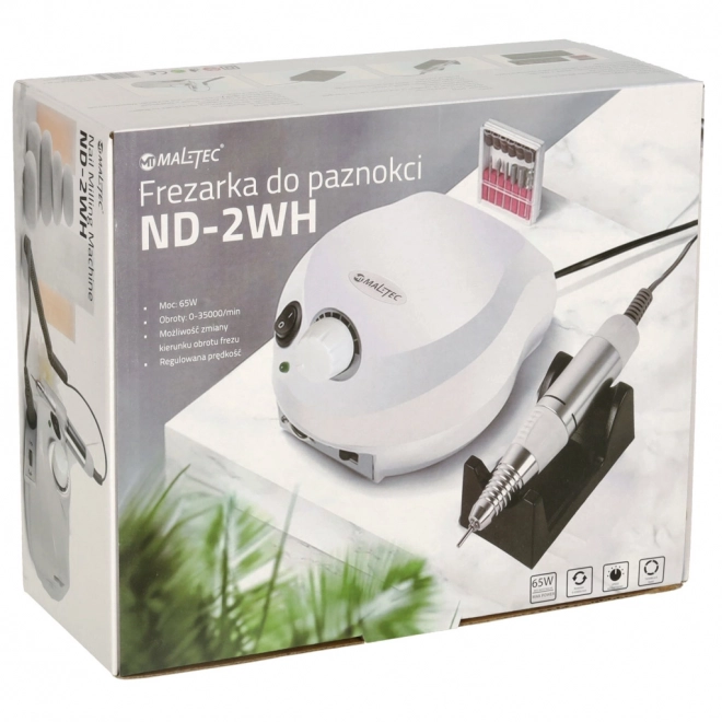 Frezarka do paznokci ND-2WH + wymienne końcówki