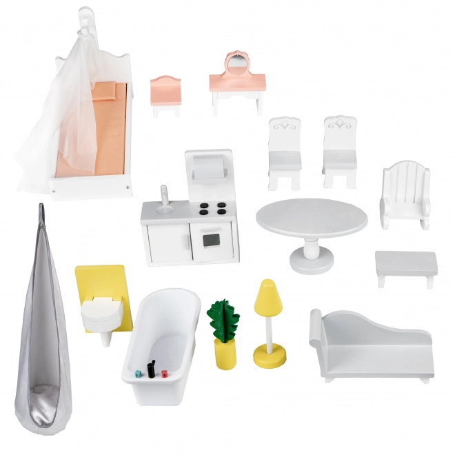 Drewniany domek dla lalek XXL Powder Residence ECOTOYS