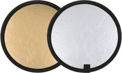 Składana płyta odblaskowa PULUZ 30 cm 2 w 1 – srebrna i złota