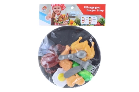 Zestaw naczyń z plastikową tacą dla dzieci