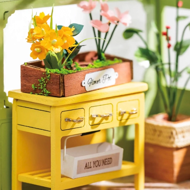 Wiosenne kwiaty - DIY Miniaturowy domek dla lalek