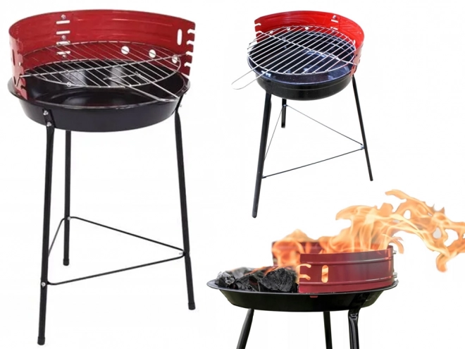 Przenośny ogrodowy campingowy grill na węgiel drzewny