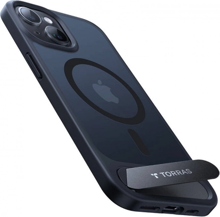 Etui Torras UPRO Pstand do iPhone 15 Pro Max – czarne