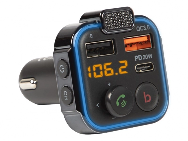 Transmiter FM Bluetooth 5.1 z szybkim ładowaniem QC 3.0