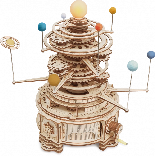 RoboTime 3D drewniane mechaniczne puzzle Planetarium