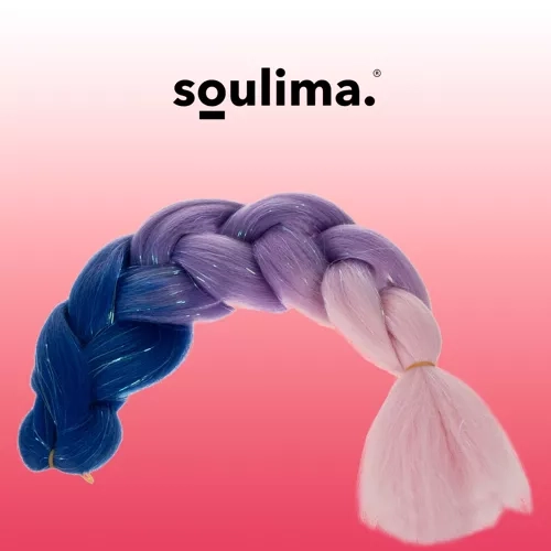 Syntetyczne włosy ombre warkocze Soulima 23577