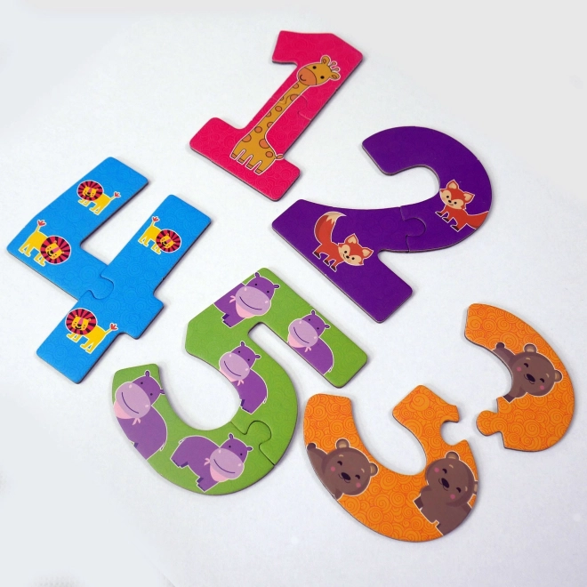 Puzzle dla najmłodszych - Liczby