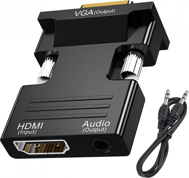 Adapter HDMI na VGA z wyjściem audio