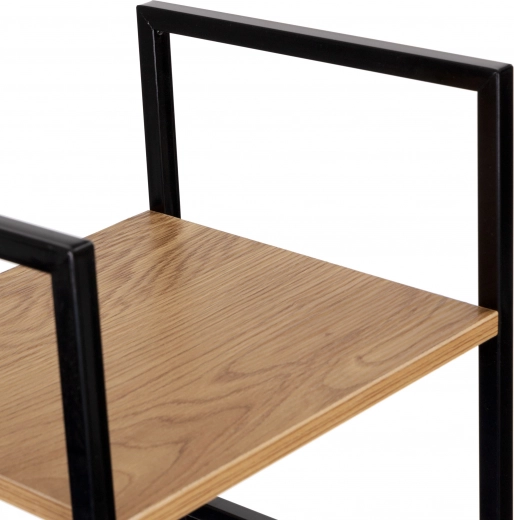 Wytrzymałe połączenie metalu i MDF z dekorem drewna