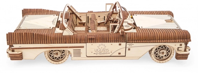 3D drewniany mechaniczny model auta Kabriolet marzeń