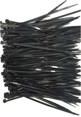 Nylonowa opaska zaciskowa 150 mm × 3,6 mm, czarna (100 szt.)