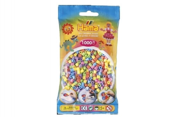 Koraliki do zaprasowywania Hama MIDI pastelowe kolory 1000 szt. w woreczku