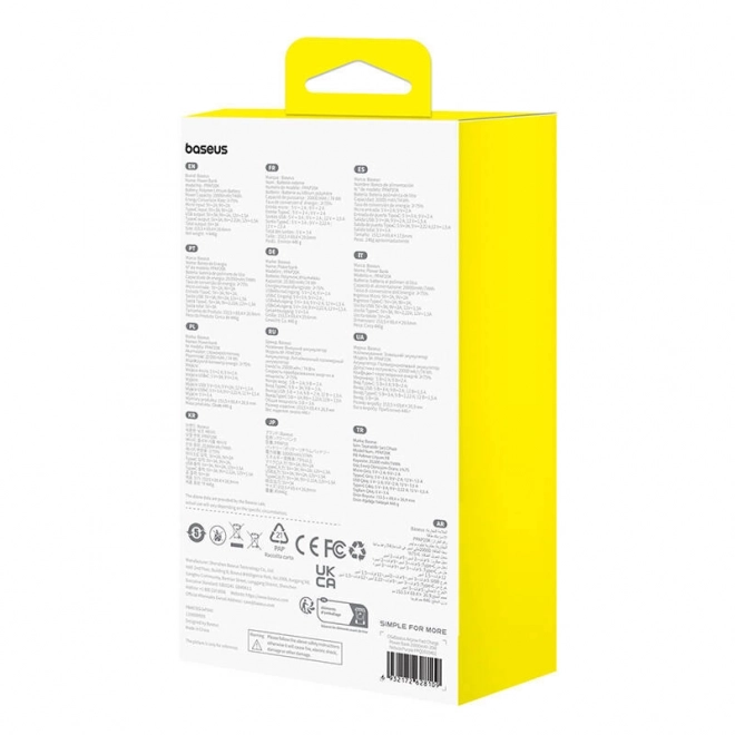 Baseus Airpow 20000mAh 20W powerbank (fioletowy)