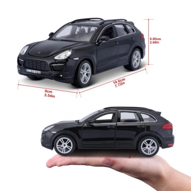 Metalowy model Porsche Cayenne Turbo czarny 1/24