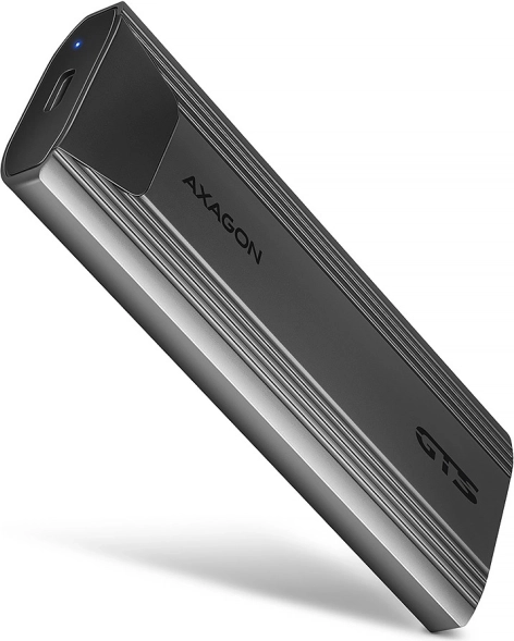 Zewnętrzna bezśrubowa aluminiowa obudowa USB‑C 3.2 Gen 2 dla SSD M.2 NVMe i SATA