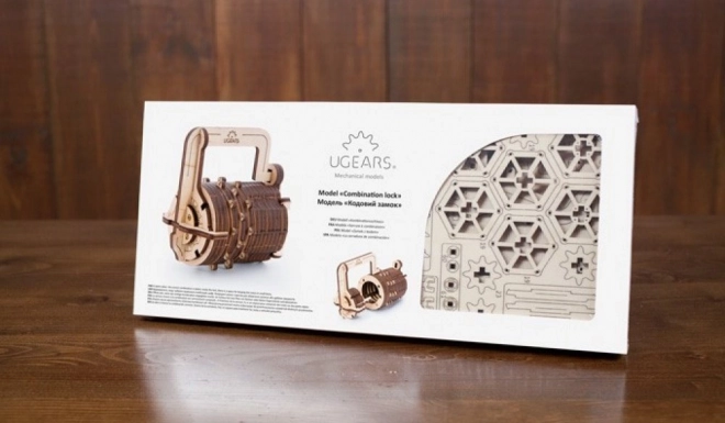 Ugears 3D puzzle - Zamek szyfrowy 34 elementów