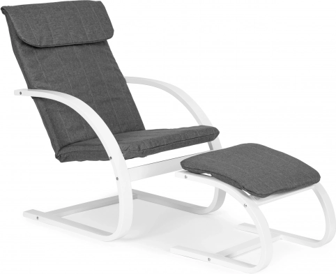 Fotel bujany z podnóżkiem ModernHome