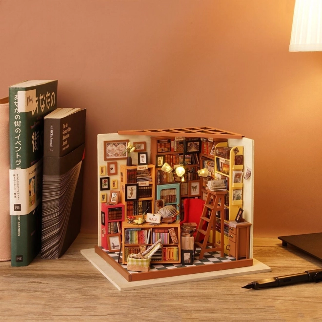Samova czytelnia - Biblioteczka DIY Miniaturowy domek dla lalek