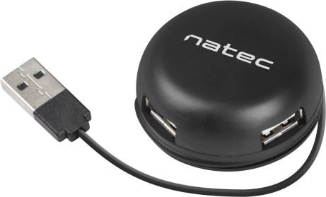 Hub USB Natec Bumblebee 4 porty czarny