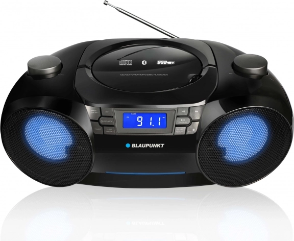 Boombox z oświetleniem LED i technologią Bluetooth