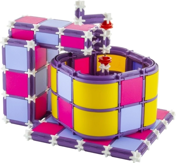 Zestaw konstrukcyjny SEVA RODZINA Gotowanie kuchnia + robot + kuchenka mikrofalowa plastik 682 elementy w pudełku 35x33x8,5cm
