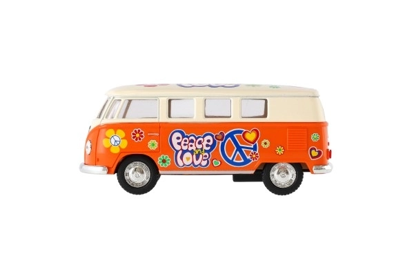 Autobus Kinsmart VW Klasyczny metal/plastik 13cm na napęd wsteczny