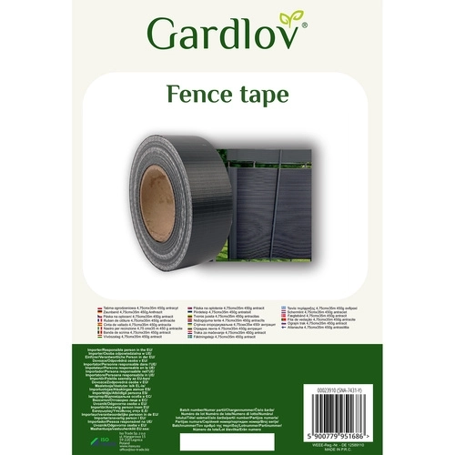 Taśma na ogrodzenie 4,75 cmx35 m 450 g antracyt 23910