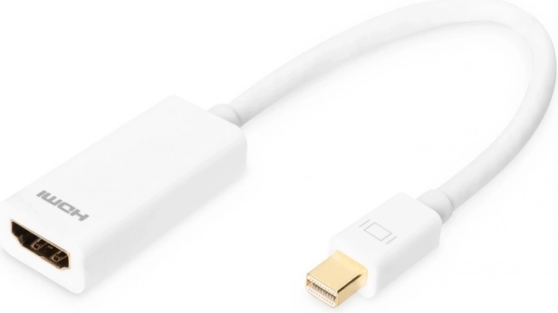 Adapter mini DisplayPort na HDMI FHD biały 0,15 m