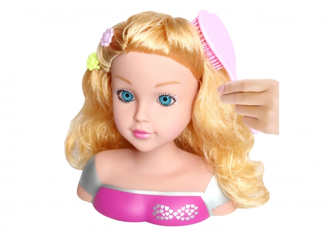 Głowa do czesania z akcesoriami 22 cm - opakowanie czeskie